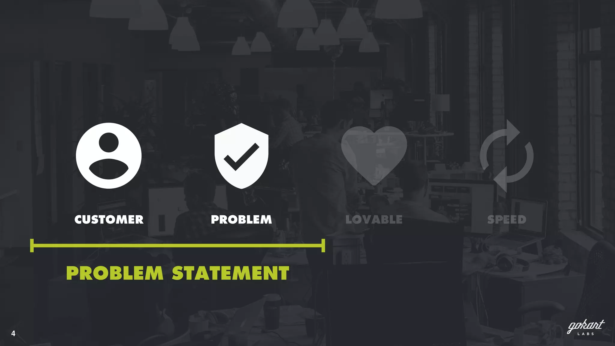4
CUSTOMER PROBLEM LOVABLE SPEED
PROBLEM STATEMENT
 
