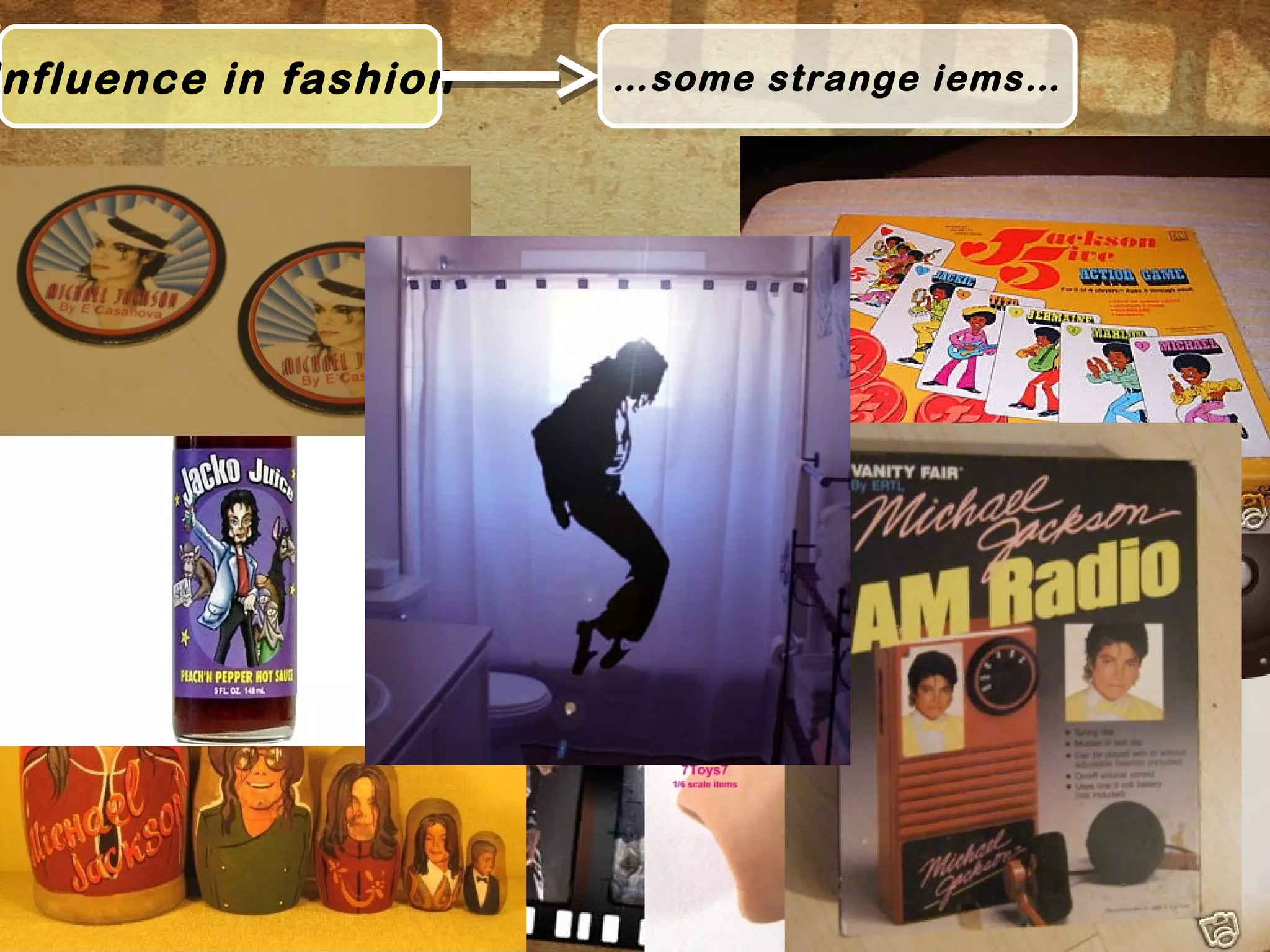 nfluence in fashion …some strange iems…
 