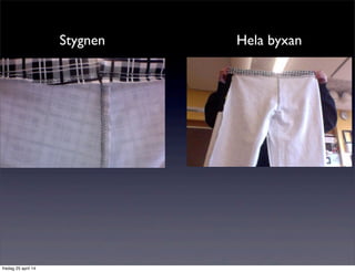 Stygnen Hela byxan
fredag 25 april 14
 