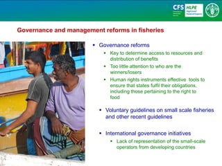 Recommendations 
 
Better appreciation and integration of fish in nutrition programmes 
 
In national food security and ...