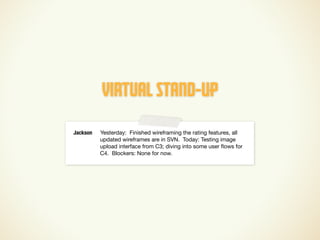 Design and UX in an Agile Process