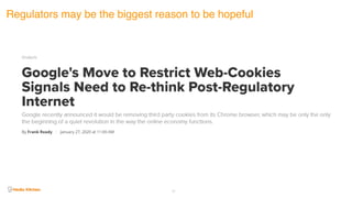 27
Regulators may be the biggest reason to be hopeful
 