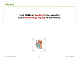 © RNDr. Marta Krajčíová 34 www.krajciova.sk
Nápady
Kouč slúži ako svedomie koučovaného.
Kouč reprodukuje nápady koučovaného.
 