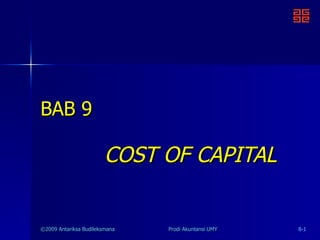 BAB 9 COST OF CAPITAL 