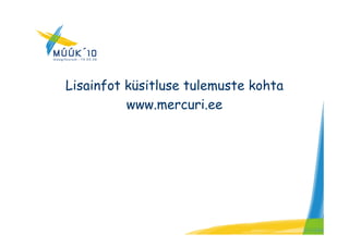 MüüK 10 kaido vestberg