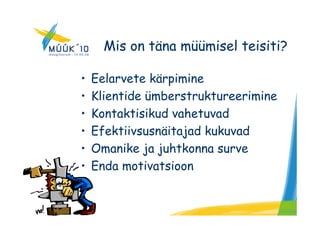 MüüK 10 kaido vestberg