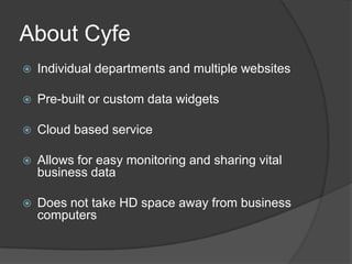 Cyft Software Cyfe | PPTX