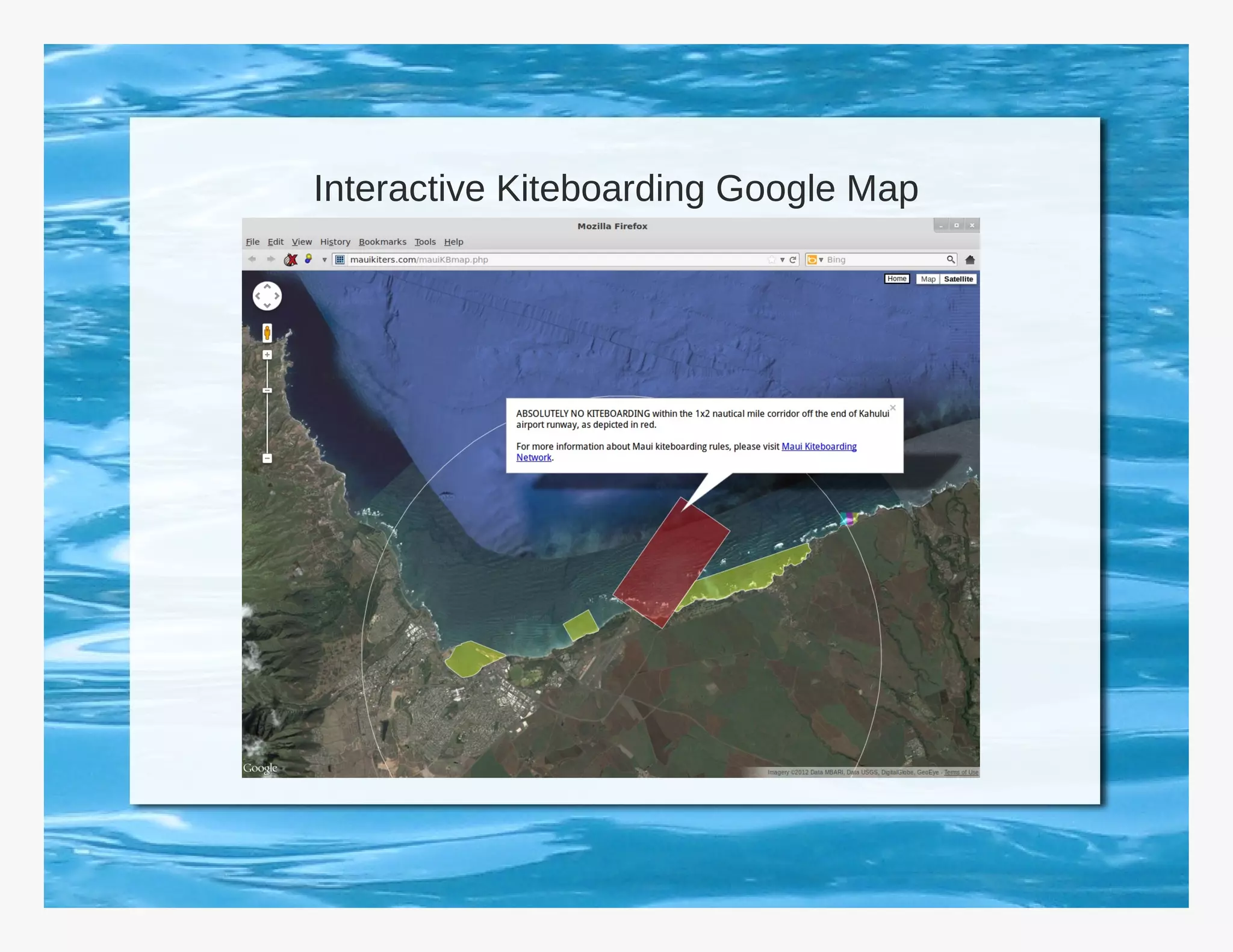 Interactive Kiteboarding Google Map
 