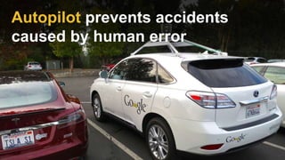 Autopilot prevents accidents
caused by human error
 