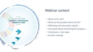 Towards a Sustainable Europe by 2030 | PPTX