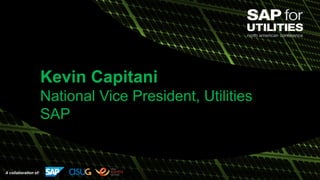 A collaboration of:
Kevin Capitani
National Vice President, Utilities
SAP
 