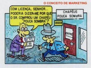 O CONCEITO DE MARKETING
 