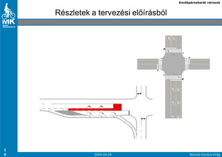 Kerékpárosbarát városok



    Részletek a tervezési elıírásból




1
9              2009.04.29                    Bencze-Kovács Virág
 