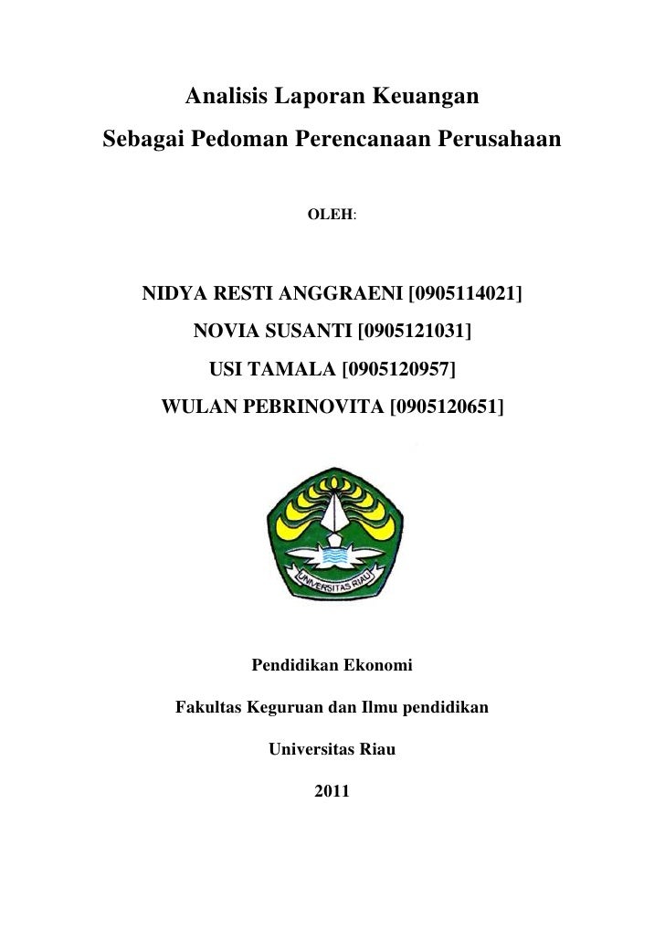 Mklh Analisis Laporan Keuangan Klmpok