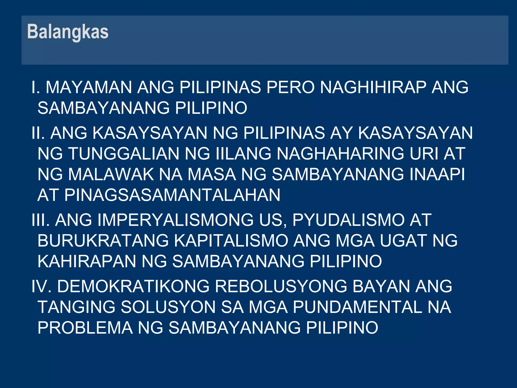 Maikling Kurso sa Lipunan at Rebolusyong Pilipino | PPT