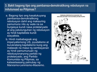 Maikling Kurso sa Lipunan at Rebolusyong Pilipino