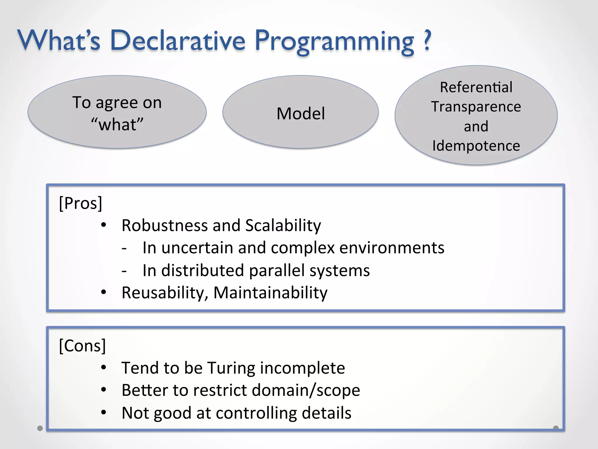 Declarative Programming and a form of SDN | PPT