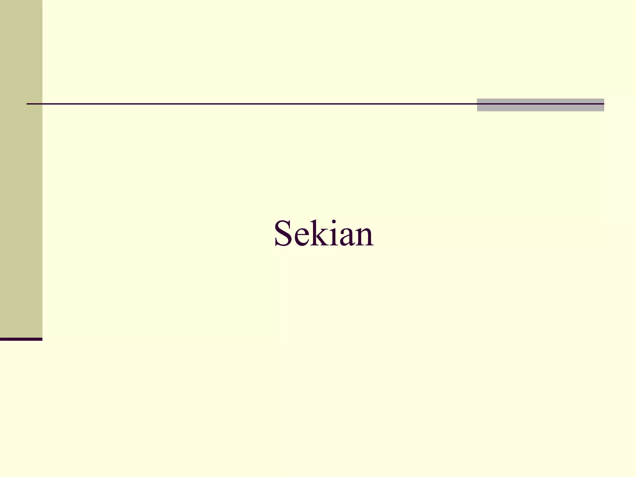 Sekian 