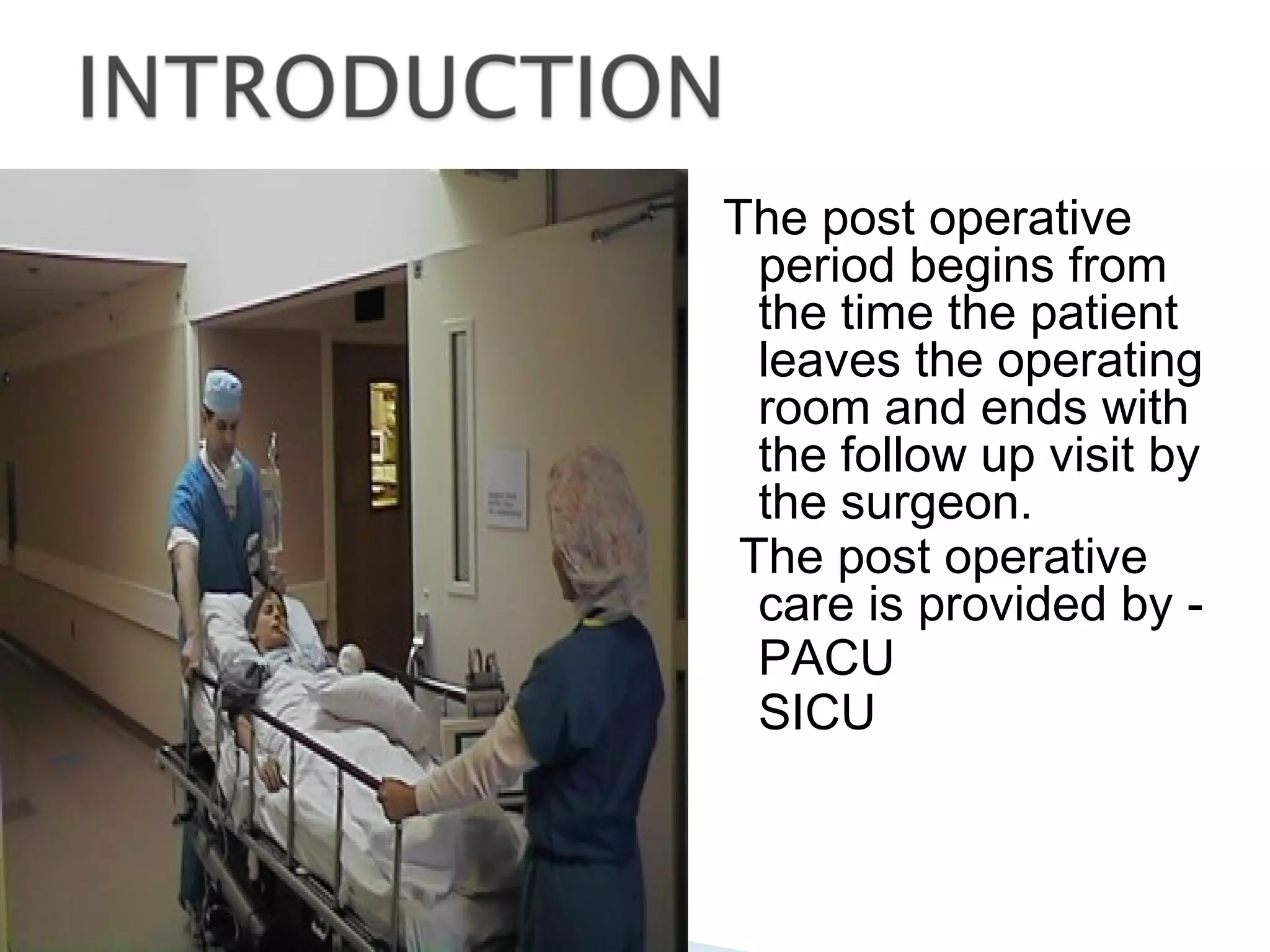 Periode Post Operative Mk post op care | PPT