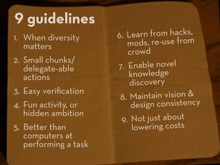 Crowds and Creativity