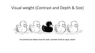 Visual Weight Design Examples UI & UX DESIGN NOTES UNIT 1,2,3,4,5 DESI | PPTX