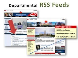 Social Media & Canadian Government Usage Examples