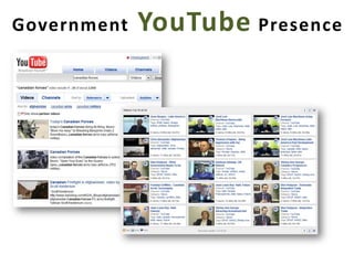 Social Media & Canadian Government Usage Examples