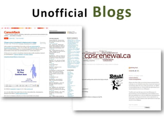 Social Media & Canadian Government Usage Examples