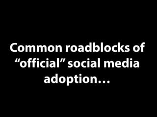 Social Media & Canadian Government Usage Examples