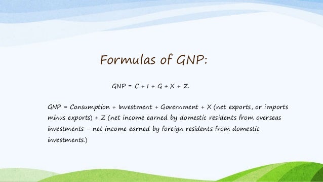 gdp formula