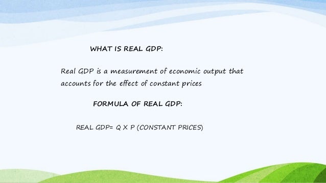 gdp formula