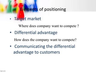 Target For Positioning Targeting and positioning | PPTX