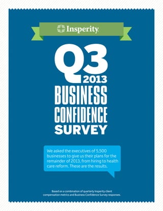 Infographic - Q3 Business Confidence Survey Results