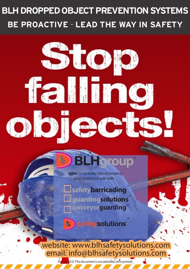 BLH Stop Drop safety system for all industries