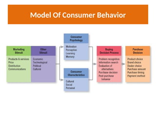 Model Of Consumer Behavior
 