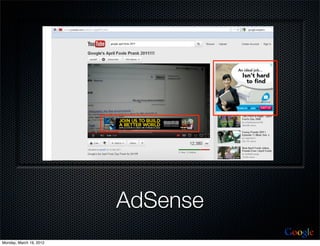 AdSense
                                   Google
Monday, March 19, 2012
 