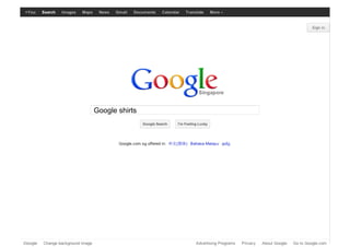 Google shirts
 