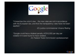 MKT 2401 Google Project