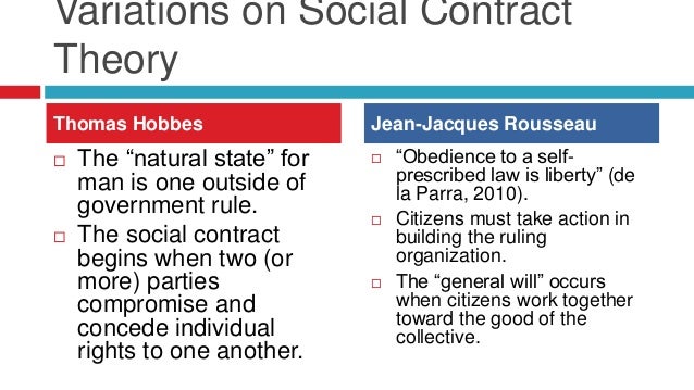 The Theory Of The Social Contract Theory