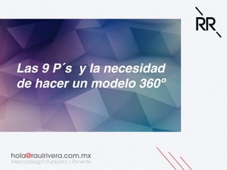 Las 9 P´s y la necesidad
de hacer un modelo 360º!

 
