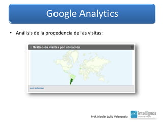 Google AnalyticsAnálisis de la procedencia de las visitas:Google Analytics