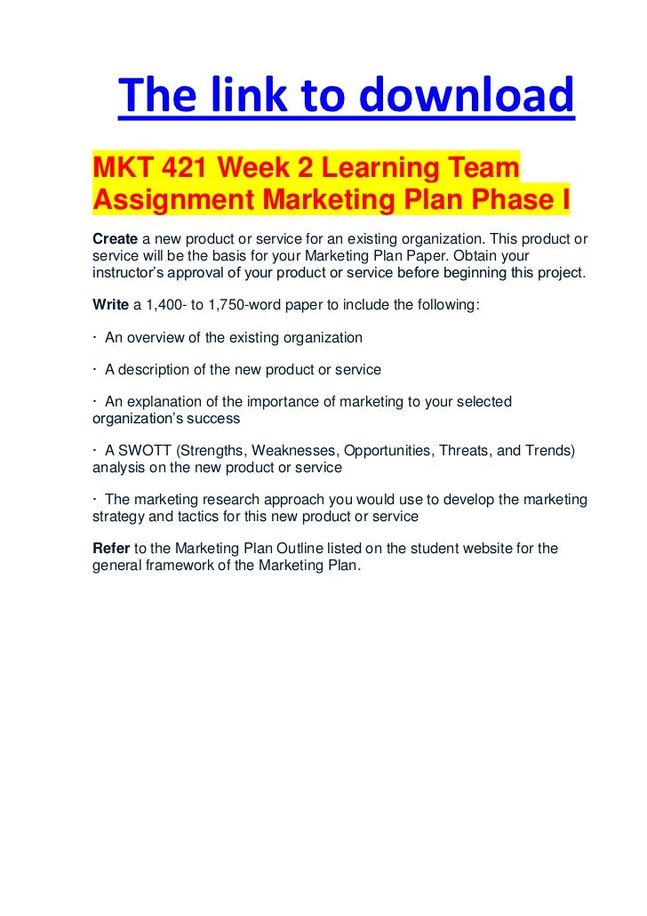 Simple marketing plan example image