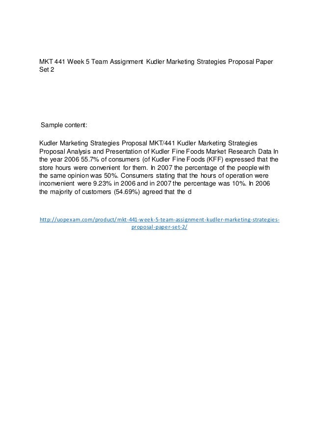 Kudler marketing essay picture