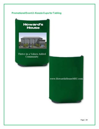 Page | 34
PromotionalEvent2- Koozie Cups for Tabling
 