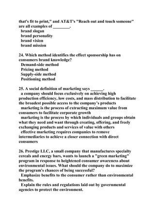 Mkt 571 Believe Possibilities Snaptutorial Com