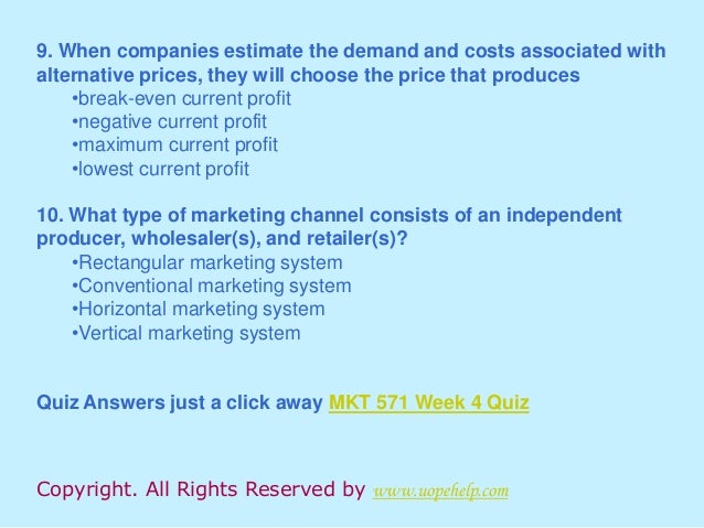 mkt 571 week 6 final exam Study flashcards on mkt 571 final exam at cramcom quickly memorize the terms, phrases and much more cramcom makes it easy to get the grade you want. mkt 571 week 6 final exam Study flashcards on mkt 571 final exam at cramcom quickly memorize the terms, phrases and much more cramcom makes it easy to get the grade you want.