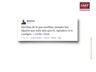 Marketing y Comunicación Digital 
 