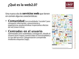 Marketing y Comunicación Digital 
 
