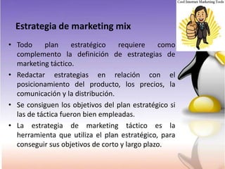 Cap11: LA PLANIFICACION ESTRATEGICA DEL MERCADO | PPTX