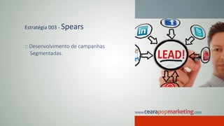 Estratégia 003 - Spears
:: Desenvolvimento de campanhas
Segmentadas.
 